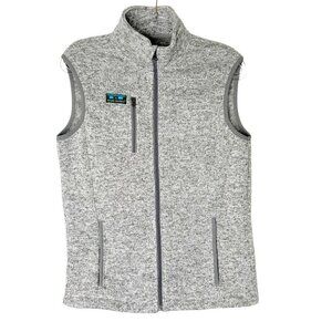 Simply Southern Sweater‎ Knit Vest Men’s Size Small Gray Full Zip